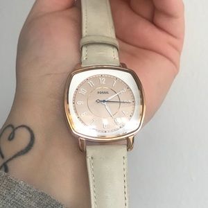 Rose Gold Fossil Watch